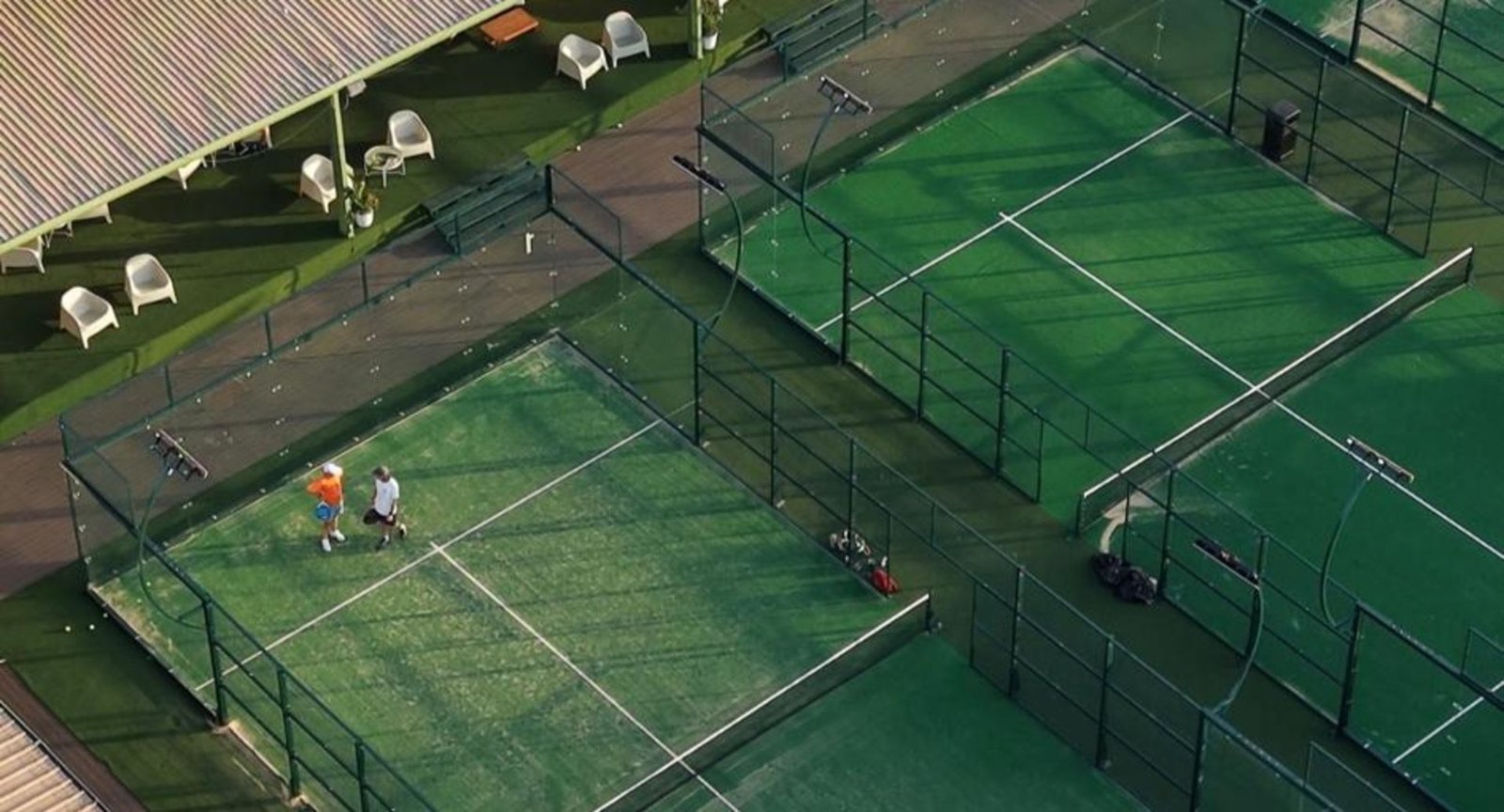 A padel match